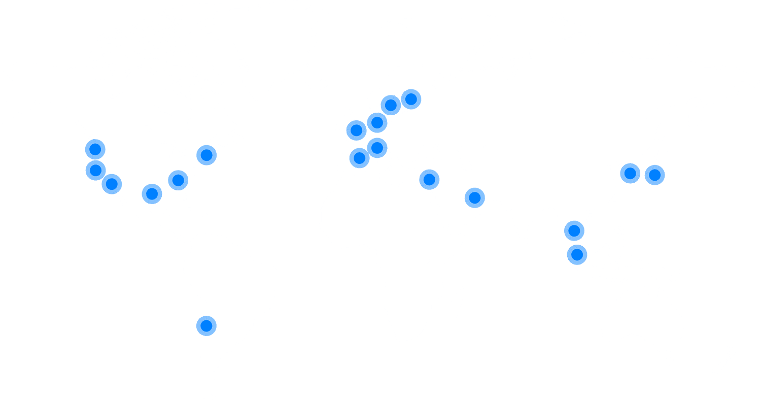Map of Snowball advisor locations around the world